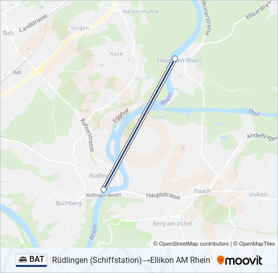 BAT Ferry Line Map