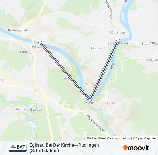 BAT Ferry Line Map