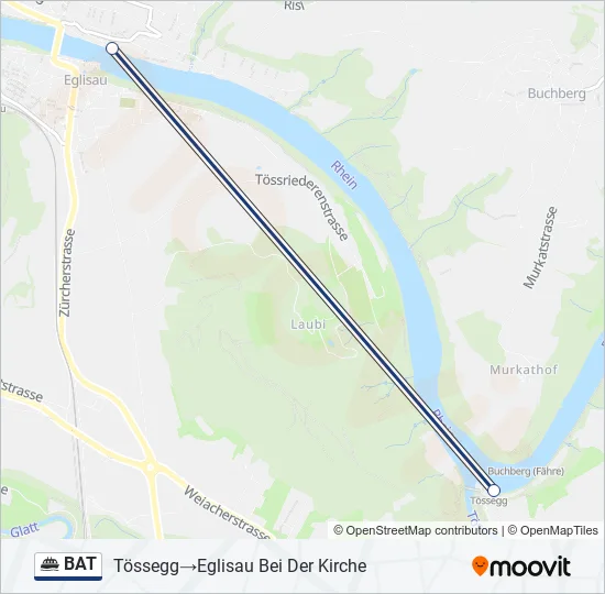 BAT Ferry Line Map