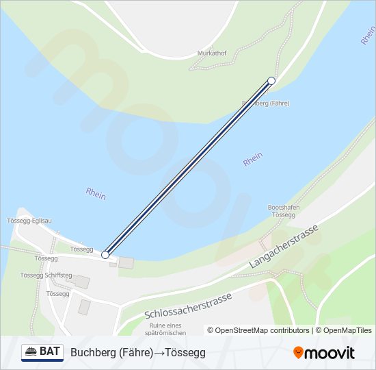 BAT Ferry Line Map