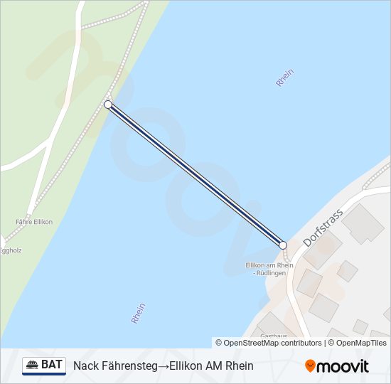 BAT Ferry Line Map