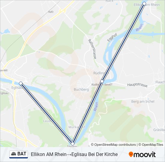 BAT Ferry Line Map