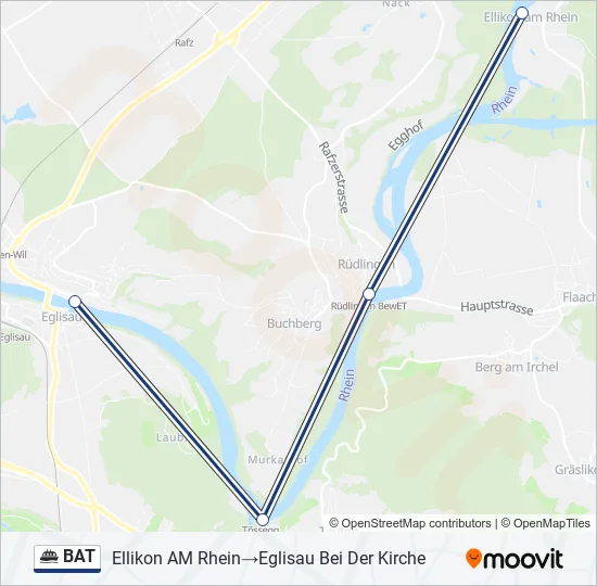 BAT Ferry Line Map