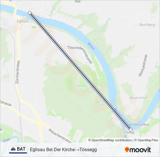 BAT Ferry Line Map