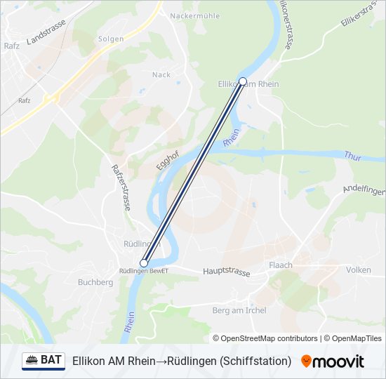BAT Ferry Line Map