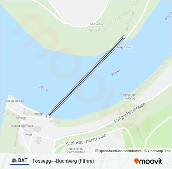 BAT Ferry Line Map