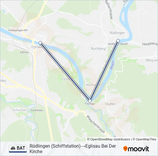 BAT Ferry Line Map