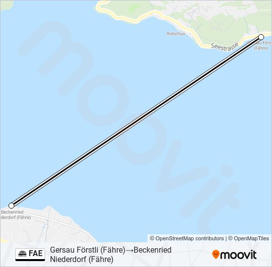 FAE Ferry Line Map