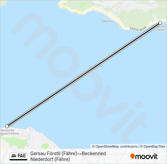 FAE Ferry Line Map