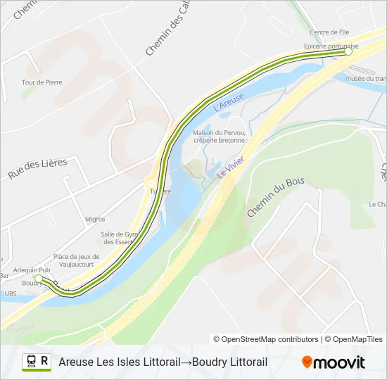 R Train Line Map