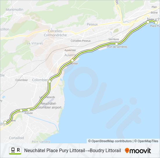 R Train Line Map