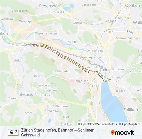 2 light rail Line Map