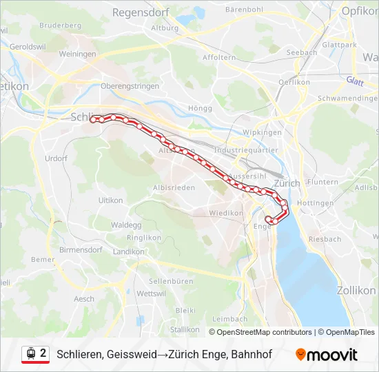 2 Light Rail Line Map