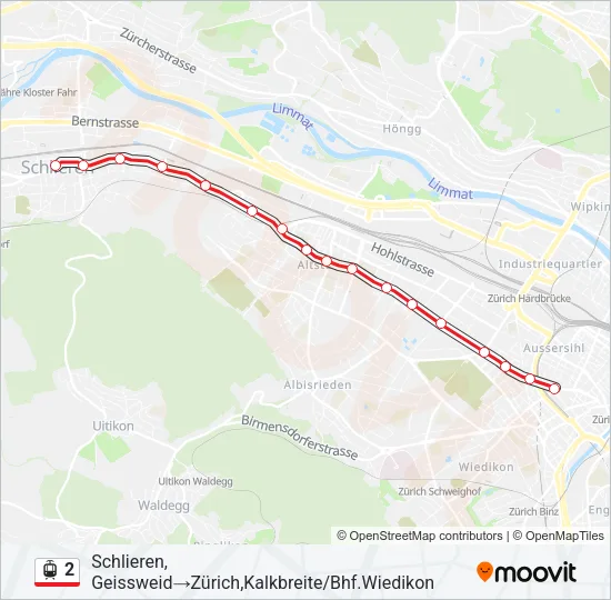 2 Light Rail Line Map