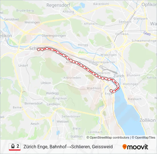 2 Light Rail Line Map