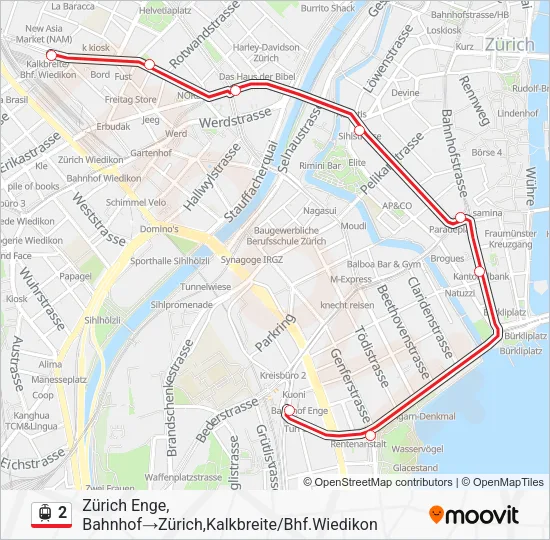 2 Light Rail Line Map