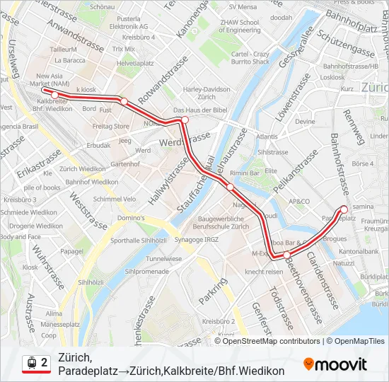 2 Light Rail Line Map