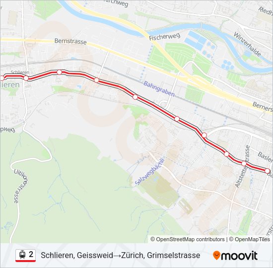 2 Light Rail Line Map