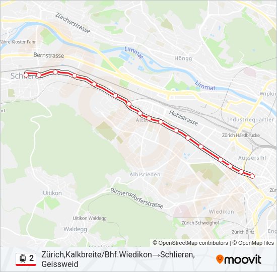 2 Light Rail Line Map