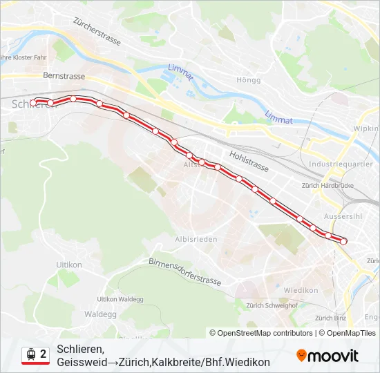 2 Light Rail Line Map