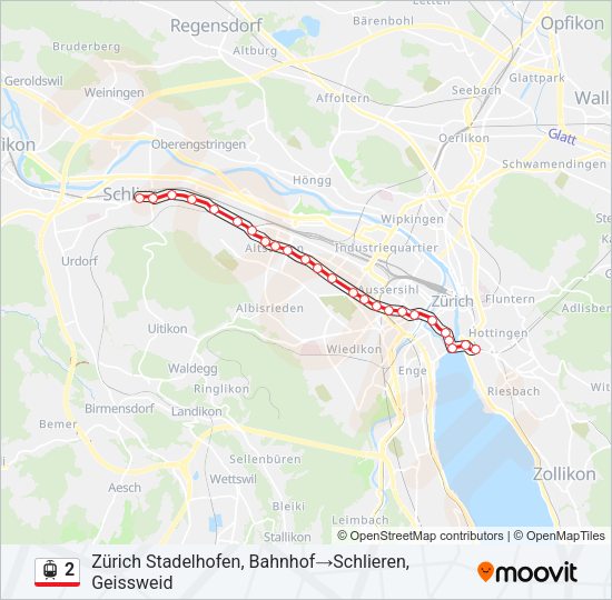 2 Light Rail Line Map