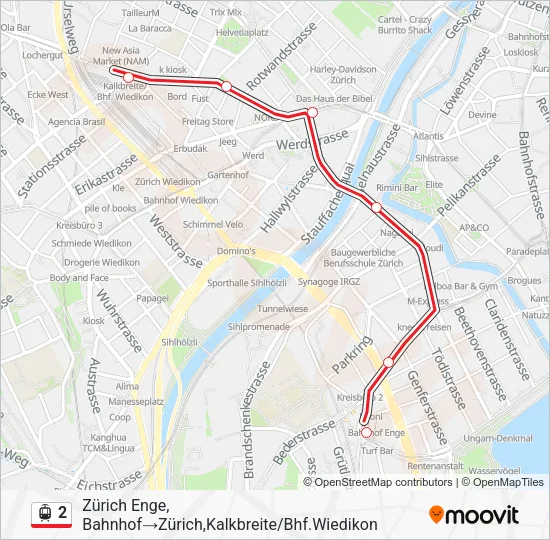 2 Light Rail Line Map