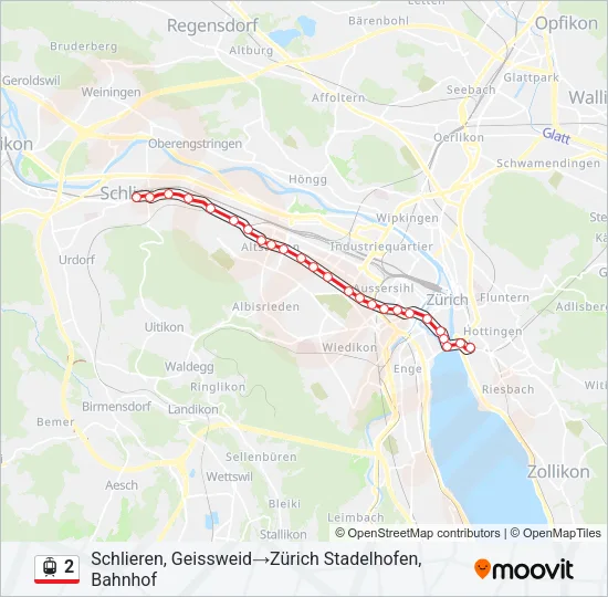 2 Light Rail Line Map