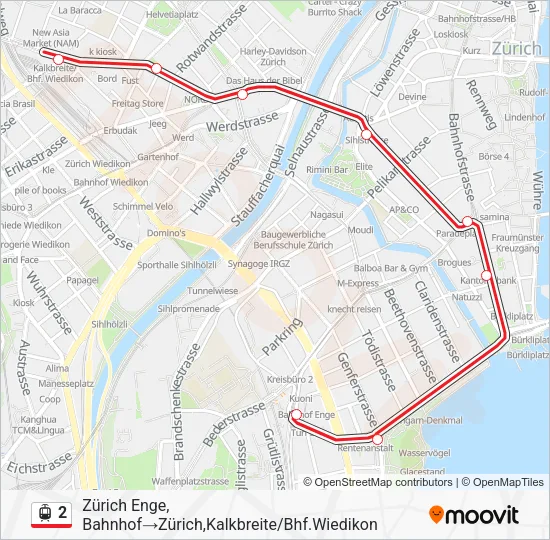 2 Light Rail Line Map