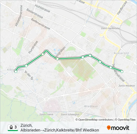 3 Light Rail Line Map