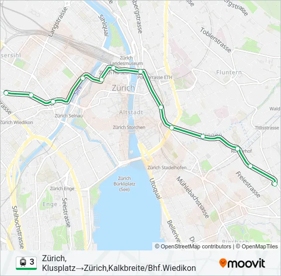 3 Light Rail Line Map