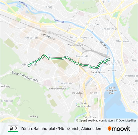 3 Light Rail Line Map
