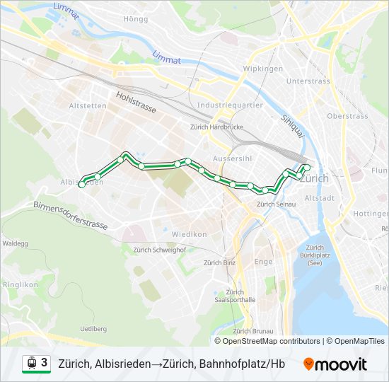 3 Light Rail Line Map