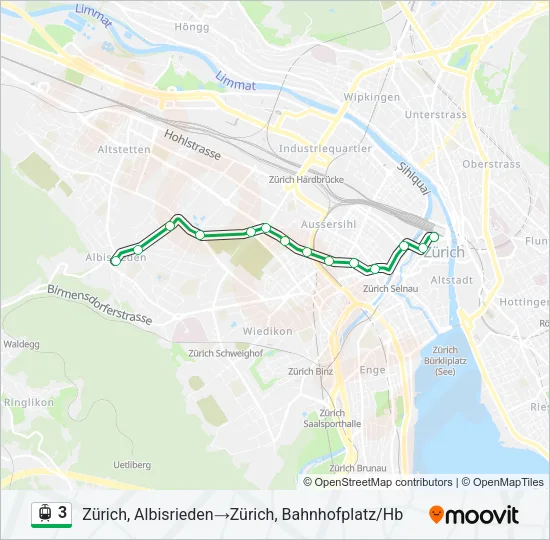 3 Light Rail Line Map