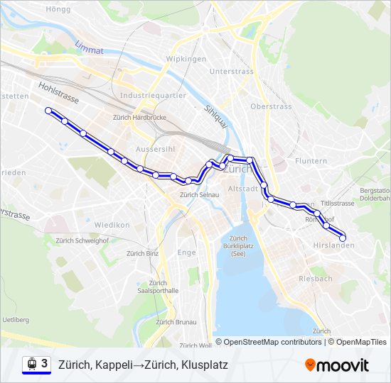 3 light rail Line Map