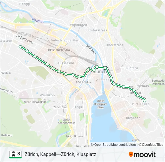 3 Light Rail Line Map