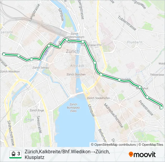 3 Light Rail Line Map