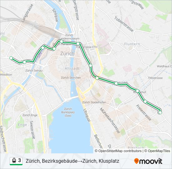 3 Light Rail Line Map