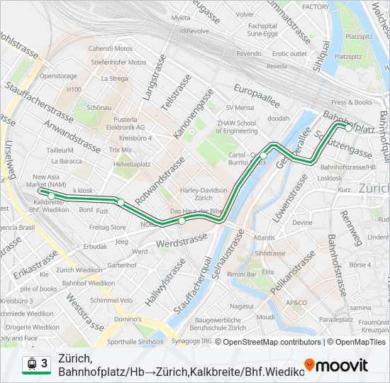3 Light Rail Line Map