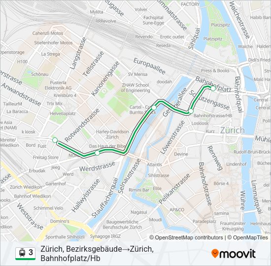 3 Light Rail Line Map