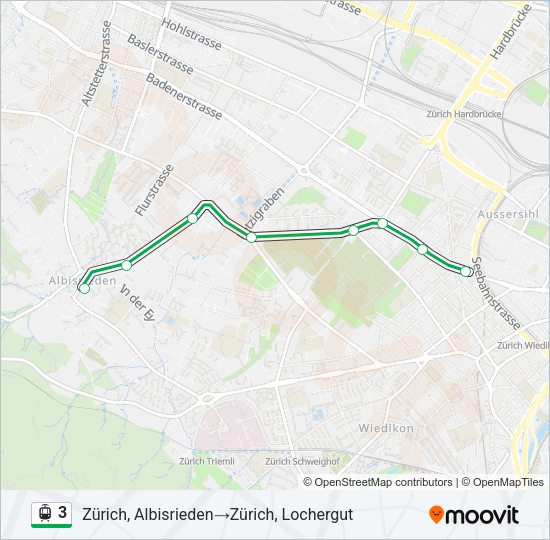 3 Light Rail Line Map