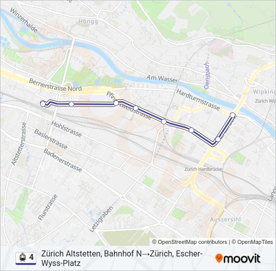 4 Light Rail Line Map