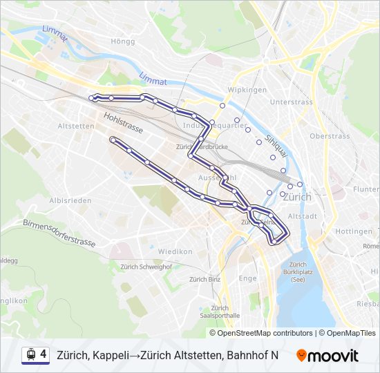 4 Light Rail Line Map