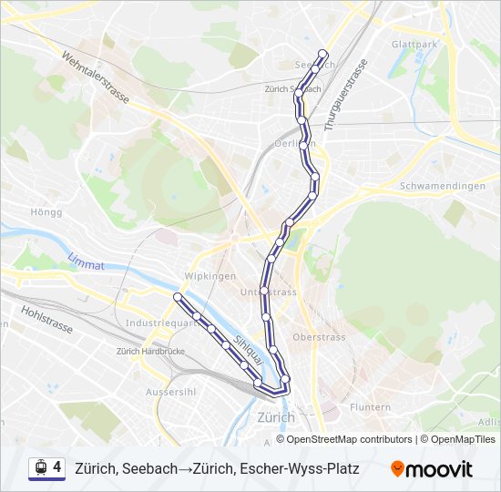 4 Light Rail Line Map