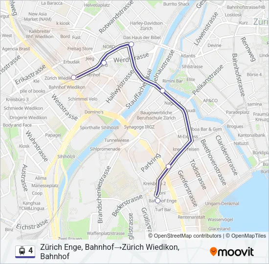 4 Light Rail Line Map