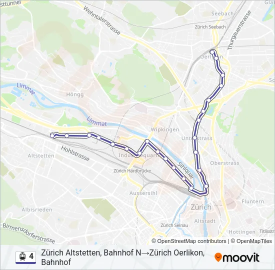 4 Light Rail Line Map