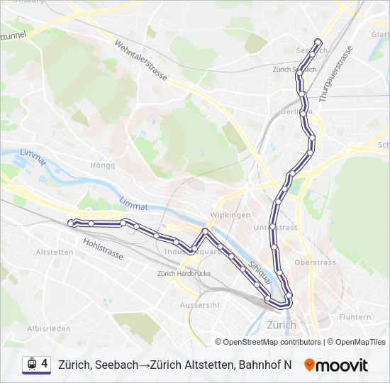 4 Light Rail Line Map