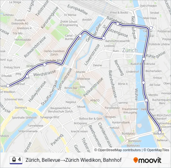 4 Light Rail Line Map
