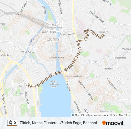 5 Light Rail Line Map