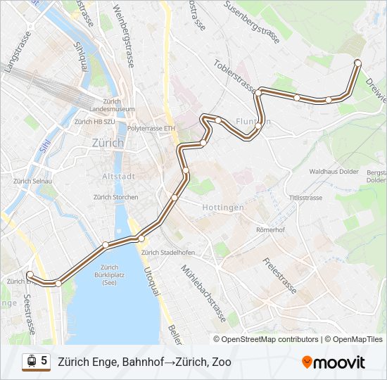 5 Light Rail Line Map