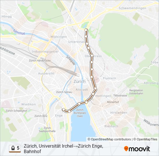 5 Light Rail Line Map